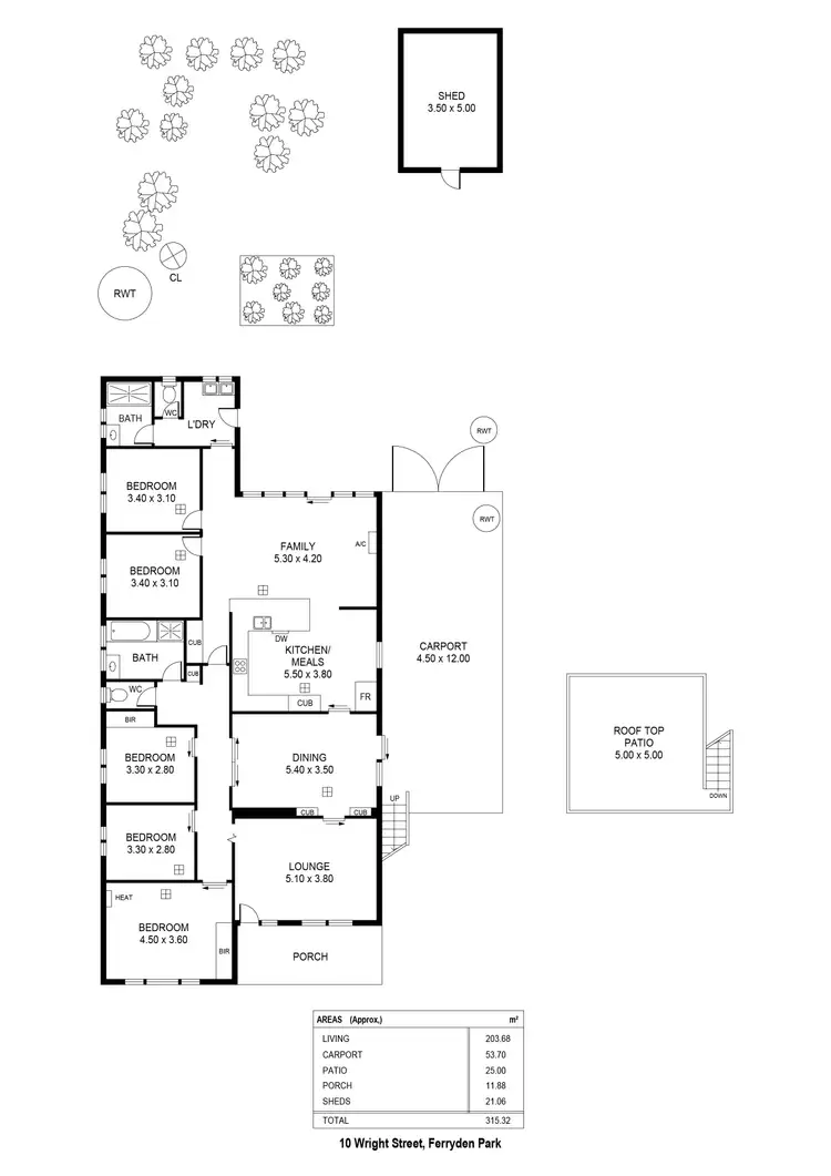 Floorplan of Homely house listing, 10 Wright Street, Ferryden Park SA 5010