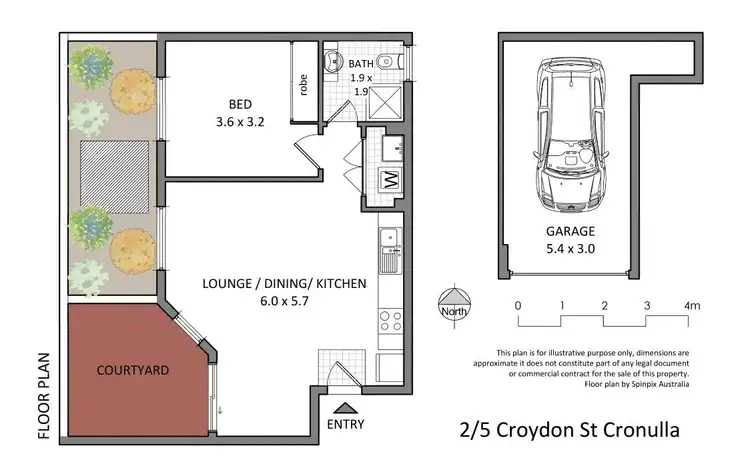 Floorplan of Homely apartment listing, 2/5 Croydon Street, Cronulla NSW 2230