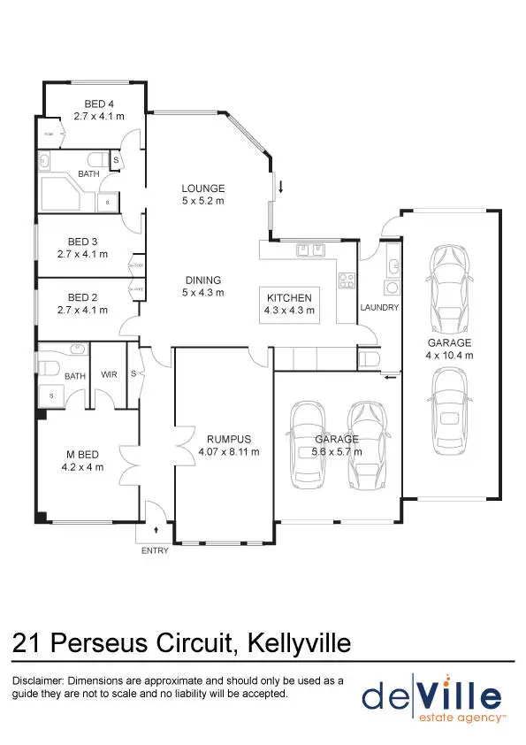 Floorplan of Homely house listing, 21 Perseus Circuit, Kellyville NSW 2155