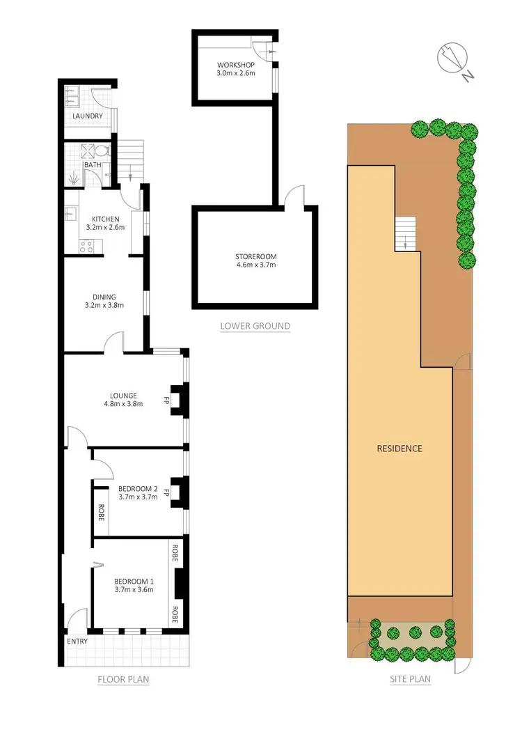 Floorplan of Homely house listing, 14 Edgar Street, Tempe NSW 2044