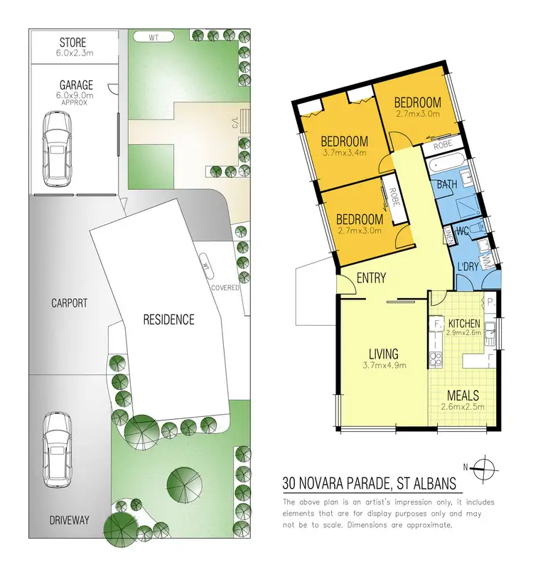 Floorplan of Homely house listing, 30 Novara Parade, St Albans VIC 3021