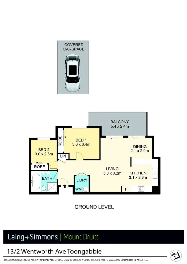 Floorplan of Homely unit listing, 13/2 Wentworth Avenue, Toongabbie NSW 2146