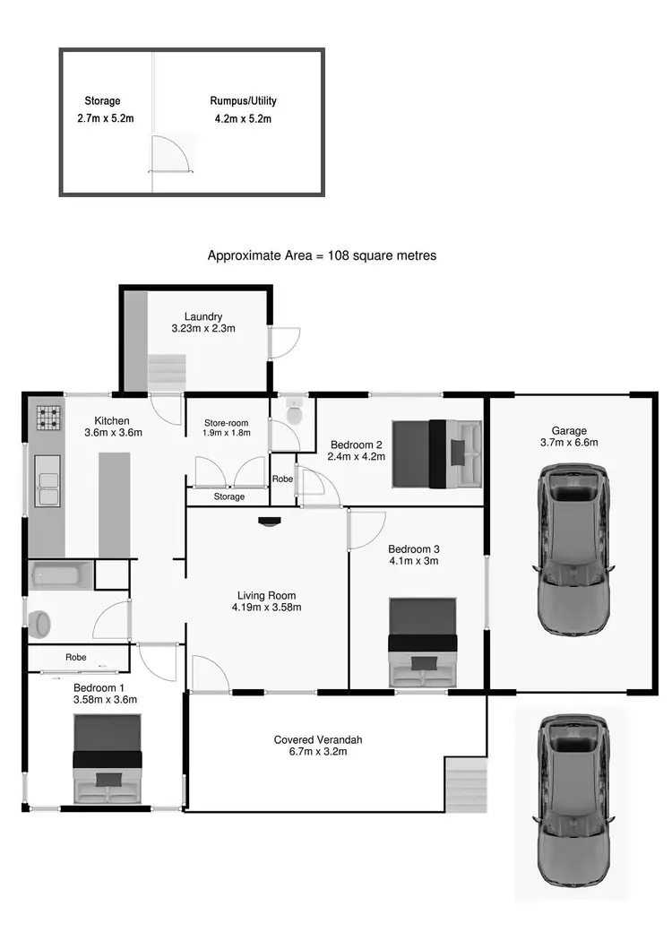 Floorplan of Homely house listing, 1 Spengler Street, East Ipswich QLD 4305