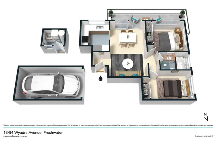 Floorplan of Homely apartment listing, 13/84 Wyadra Avenue, Freshwater NSW 2096