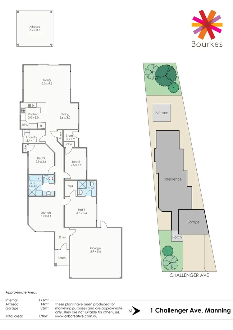 Floorplan of Homely house listing, 1 Challenger Avenue, Manning WA 6152
