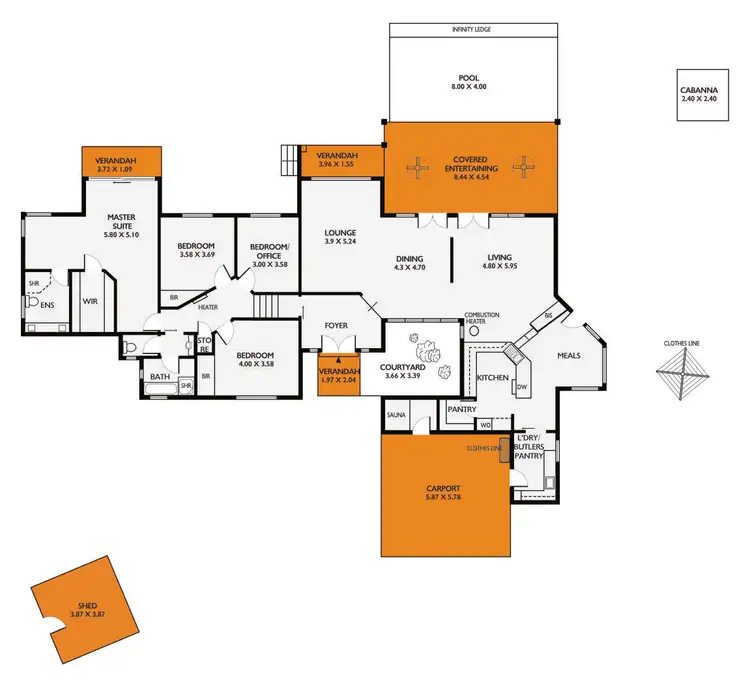 Floorplan of Homely house listing, 2 Stymie Place, Mount Osmond SA 5064