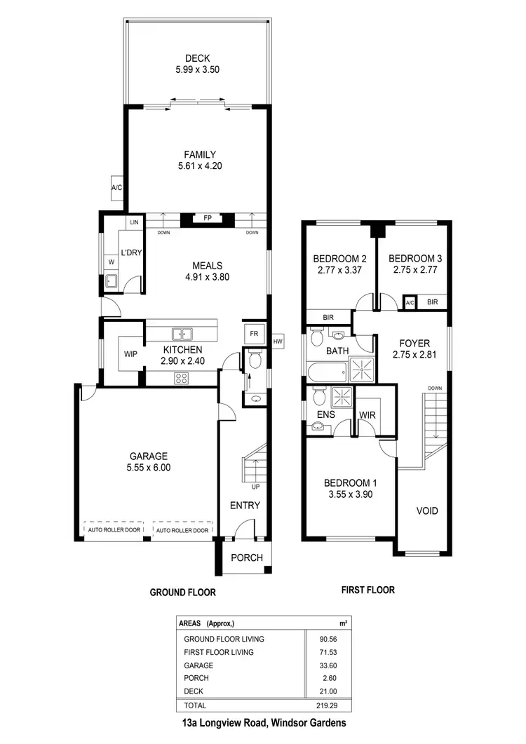Floorplan of Homely house listing, 13A Longview Road, Windsor Gardens SA 5087