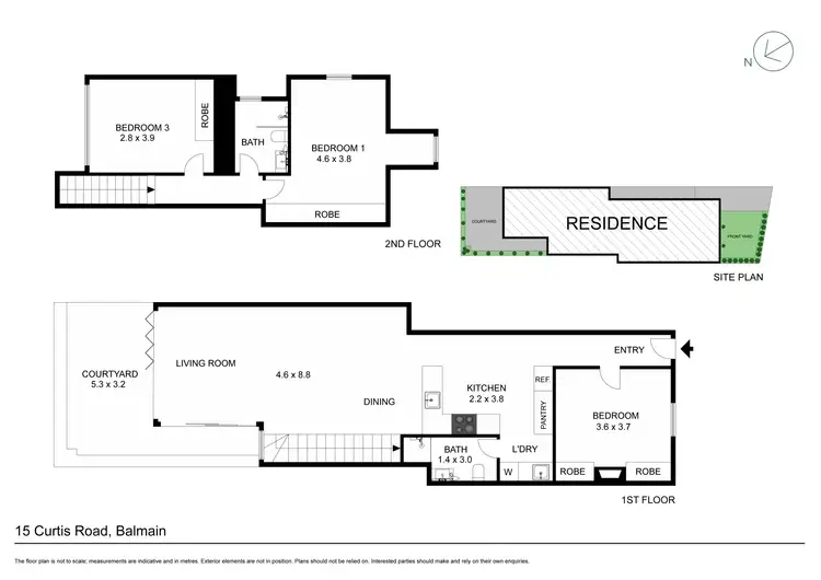 Floorplan of Homely house listing, 15 Curtis Road, Balmain NSW 2041