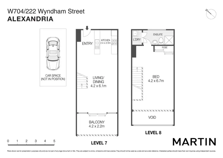 Floorplan of Homely apartment listing, W704/222 Wyndham Street, Alexandria NSW 2015