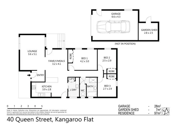 Floorplan of Homely house listing, 40 Queen Street, Kangaroo Flat VIC 3555