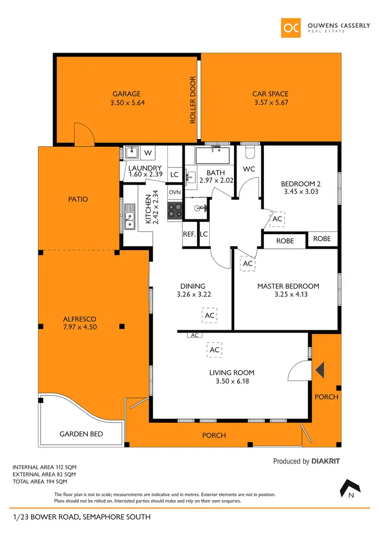 Floorplan of Homely unit listing, 1/23 Bower Road, Semaphore South SA 5019