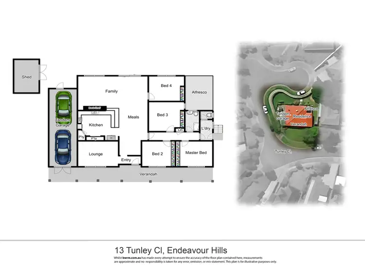 Floorplan of Homely house listing, 13 Tunley Close, Endeavour Hills VIC 3802
