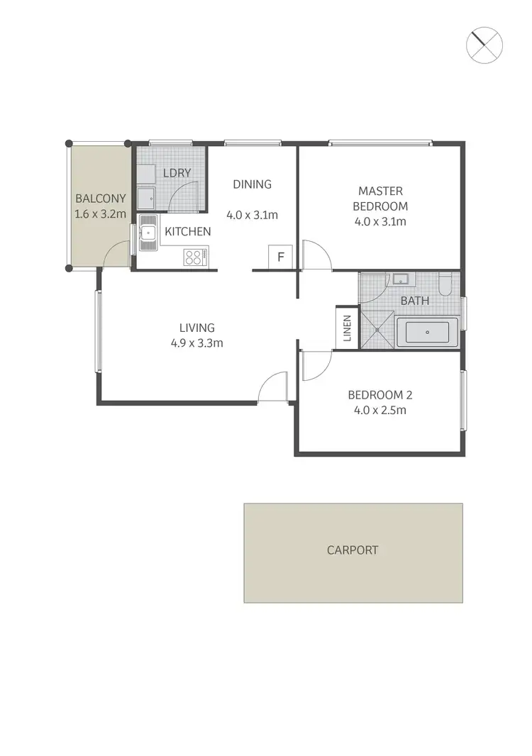 Floorplan of Homely apartment listing, 14/75 Warren Road, Marrickville NSW 2204