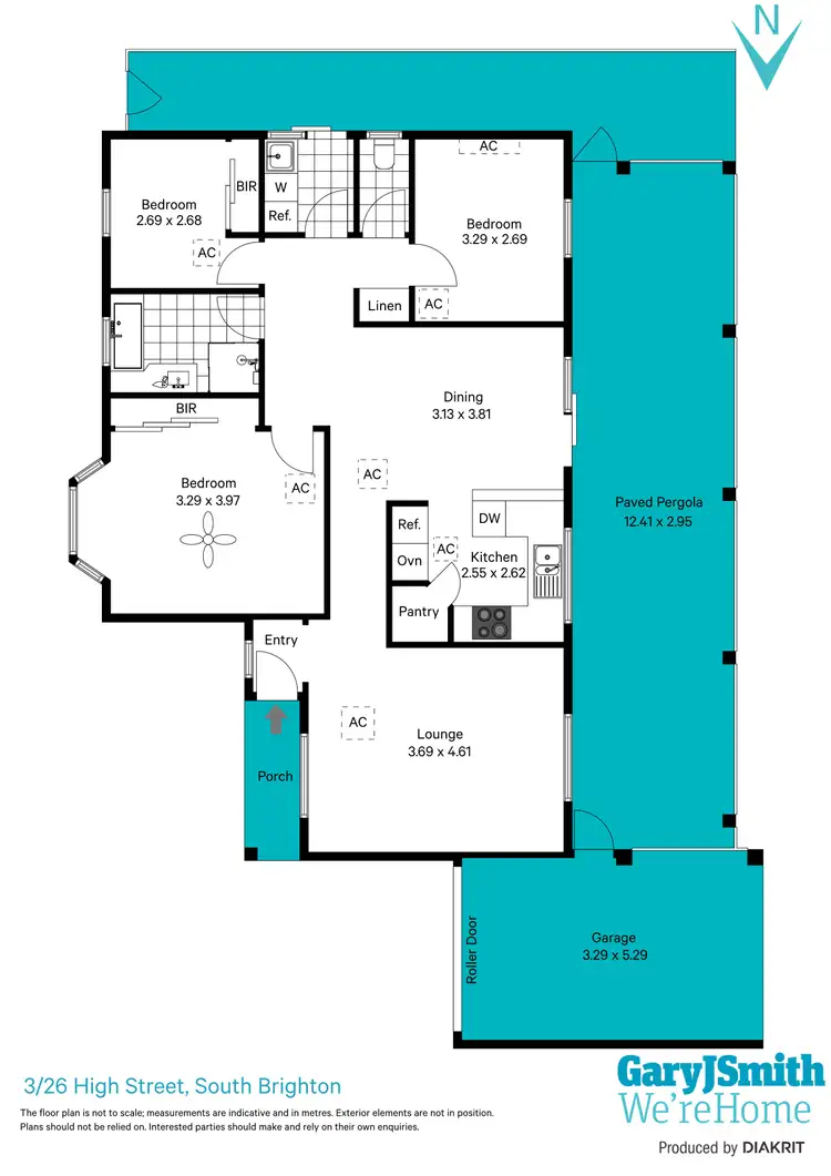 Floorplan of Homely unit listing, 3/26 High Street, South Brighton SA 5048