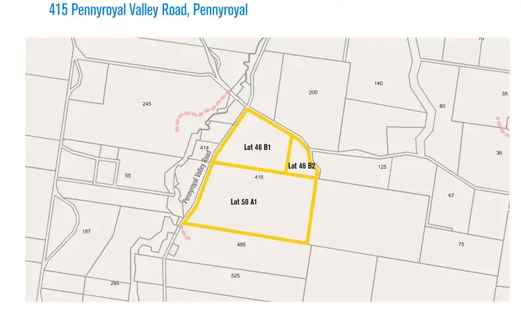 Floorplan of Homely house listing, 415 Pennyroyal Valley Road, Pennyroyal VIC 3235