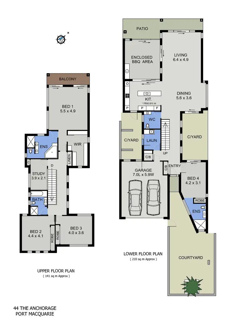 Floorplan of Homely house listing, 44 The Anchorage, Port Macquarie NSW 2444