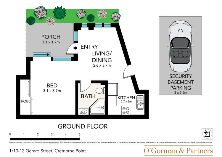 Floorplan of Homely unit listing, 1/10 Gerard Street, Cremorne NSW 2090