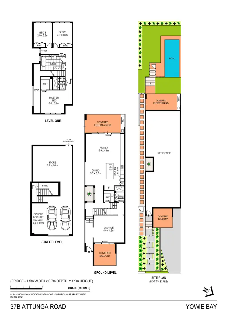 Floorplan of Homely semi-detached listing, 37b Attunga Road, Yowie Bay NSW 2228