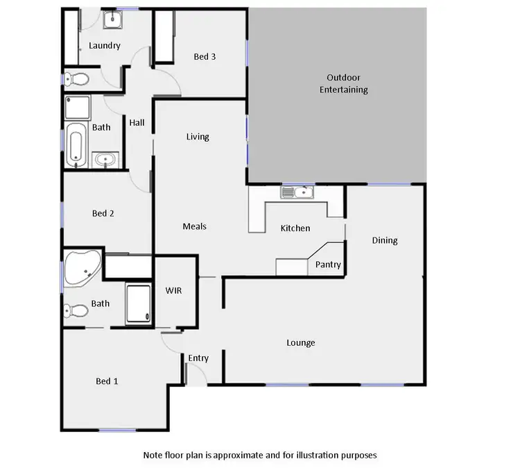 Floorplan of Homely house listing, 15 Helen Court, Mildura VIC 3500