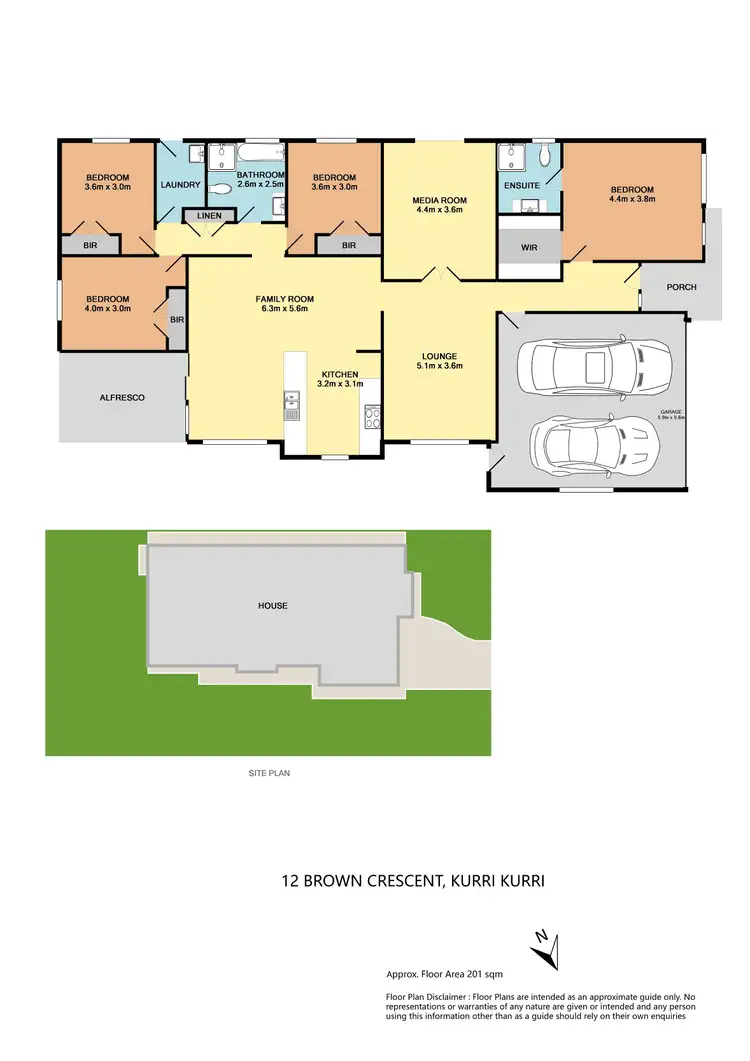 Floorplan of Homely house listing, 12 Brown Crescent, Kurri Kurri NSW 2327