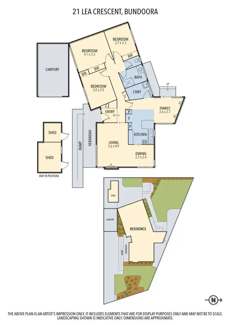 Floorplan of Homely house listing, 21 Lea Crescent, Bundoora VIC 3083