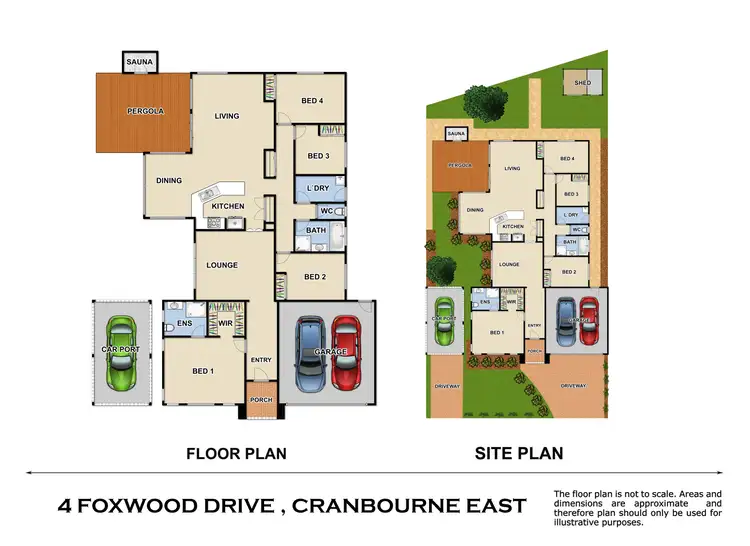 Floorplan of Homely house listing, 4 Foxwood Drive, Cranbourne East VIC 3977