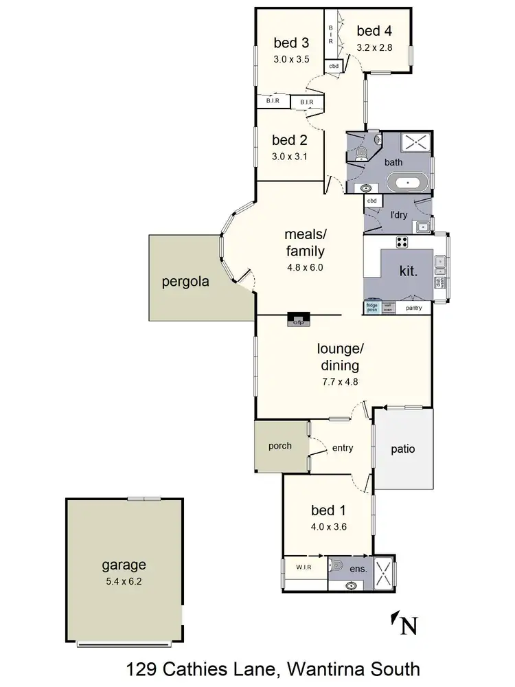 Floorplan of Homely house listing, 129 Cathies Lane, Wantirna South VIC 3152