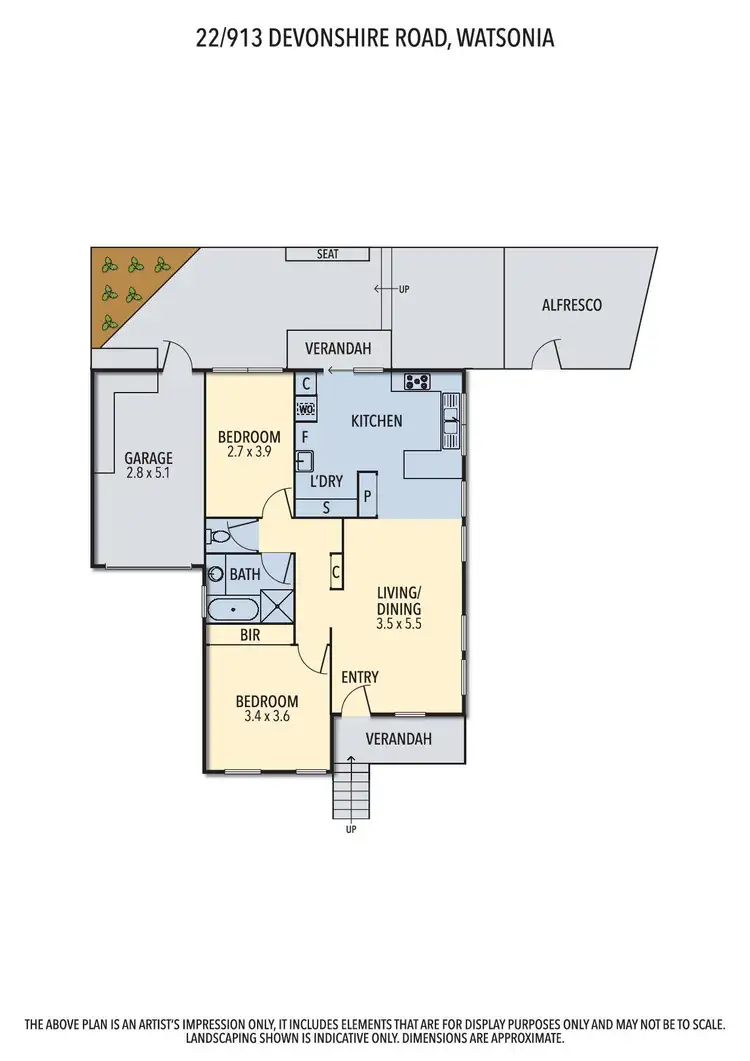 Floorplan of Homely unit listing, 22/9-13 Devonshire Road, Watsonia VIC 3087