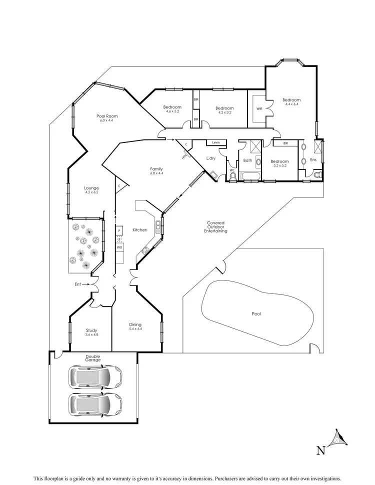 Floorplan of Homely house listing, 10 Josephine Close, Rowville VIC 3178