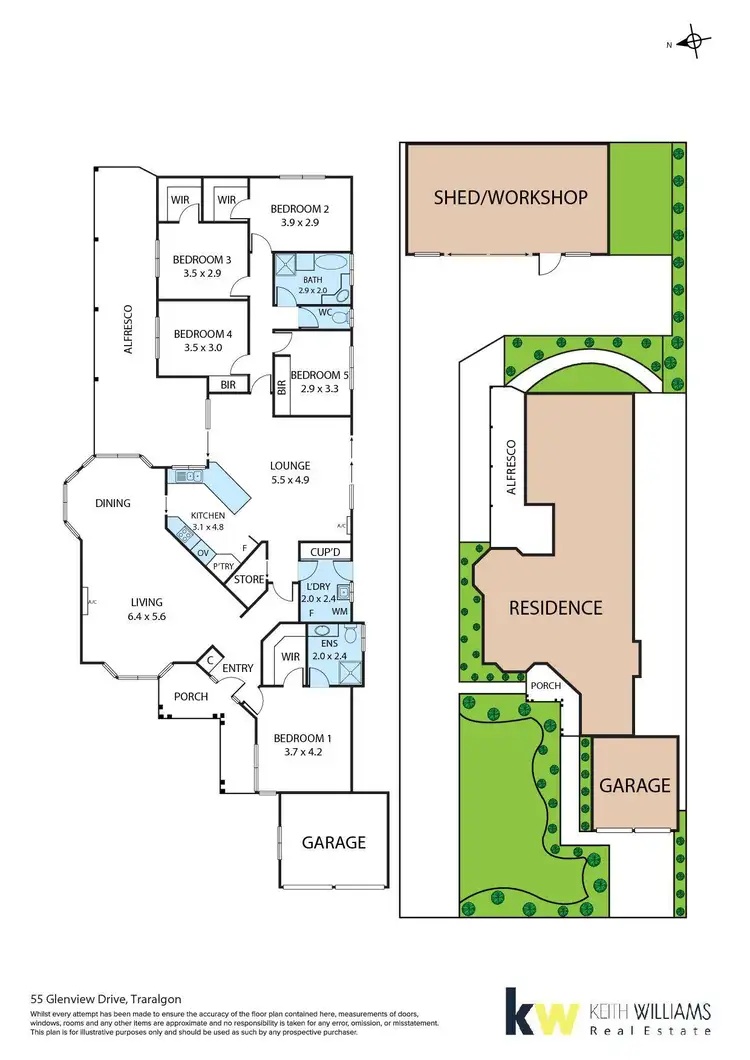 Floorplan of Homely house listing, 55 Glenview Drive, Traralgon VIC 3844