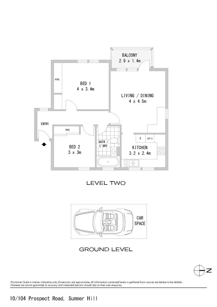 Floorplan of Homely apartment listing, 10/104 Prospect Road, Summer Hill NSW 2130