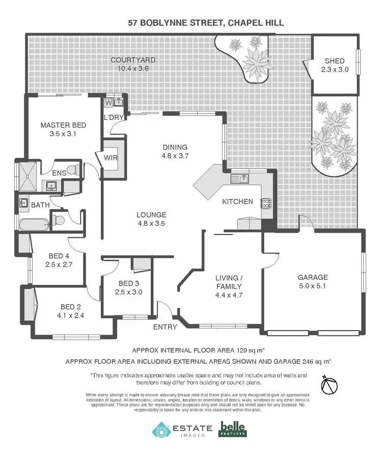 Floorplan of Homely house listing, 57 Boblynne Street, Chapel Hill QLD 4069