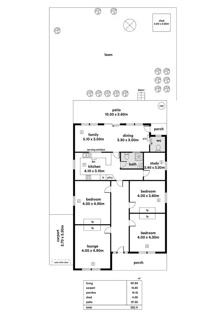 Floorplan of Homely house listing, 22 Hart Avenue, Unley SA 5061