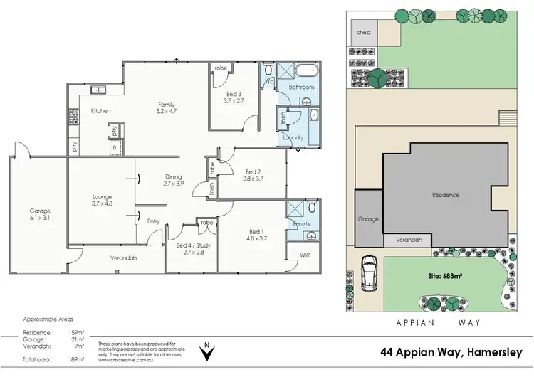 Floorplan of Homely house listing, 44 Appian Way, Hamersley WA 6022