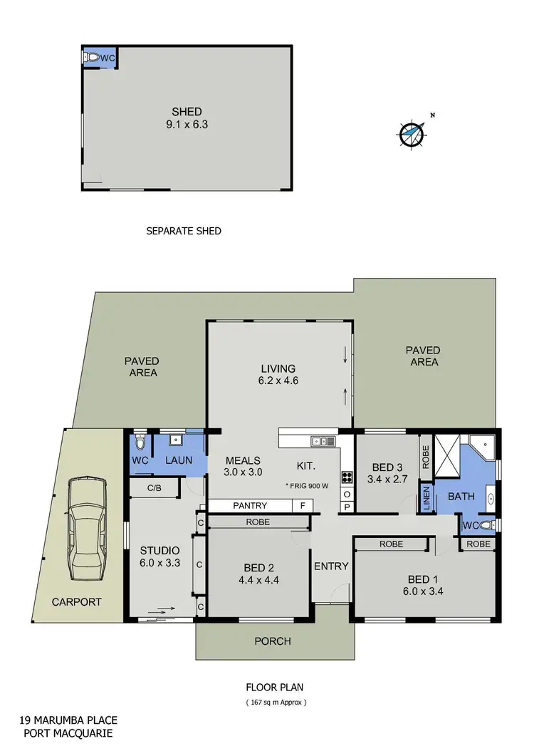 Floorplan of Homely house listing, 19 Marumba Place, Port Macquarie NSW 2444