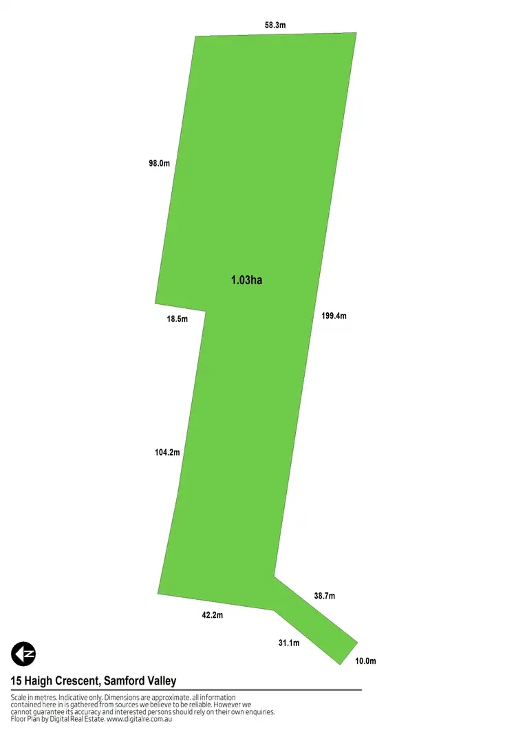Floorplan of Homely land listing, 15 Haigh Crescent, Samford Valley QLD 4520