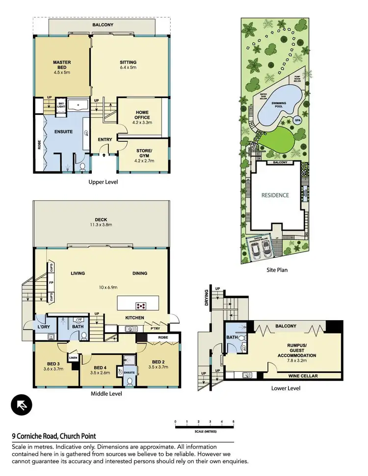 Floorplan of Homely house listing, 9 Corniche Road, Church Point NSW 2105