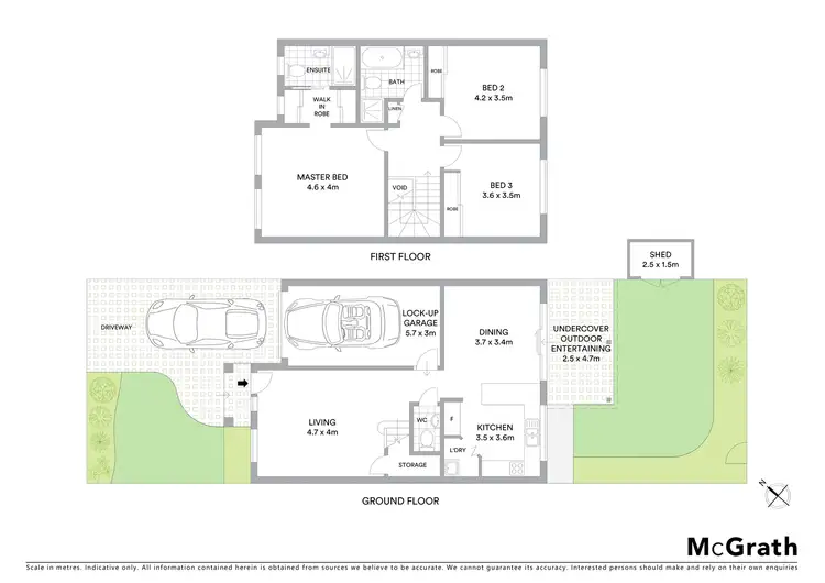 Floorplan of Homely townhouse listing, 2/85 Arab Road, Padstow NSW 2211