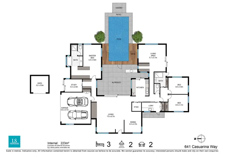 Floorplan of Homely house listing, 641 Casuarina Way, Casuarina NSW 2487