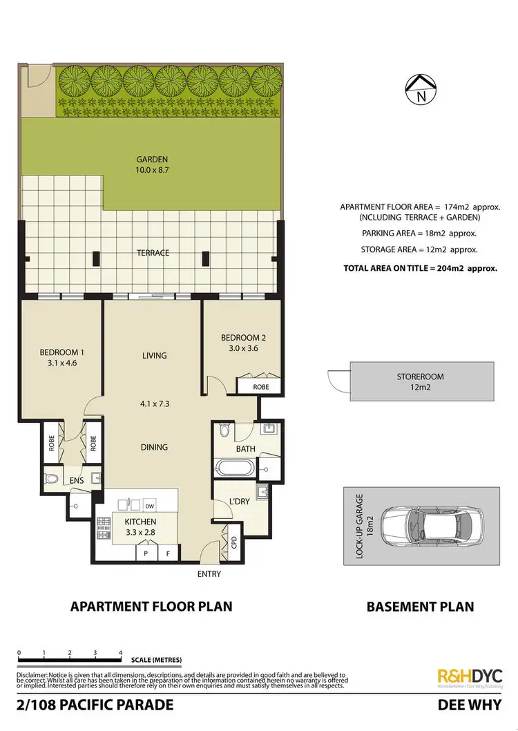 Floorplan of Homely unit listing, 2/180 Pacific Parade, Dee Why NSW 2099