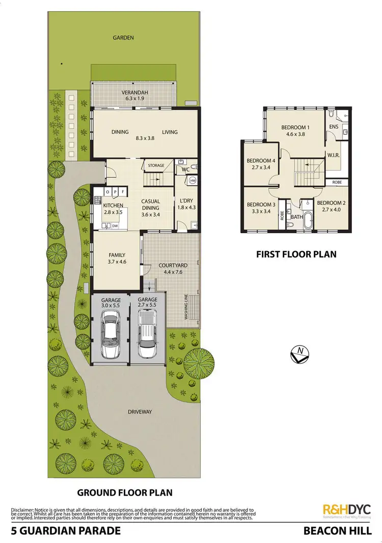 Floorplan of Homely house listing, 5 Guardian Parade, Beacon Hill NSW 2100