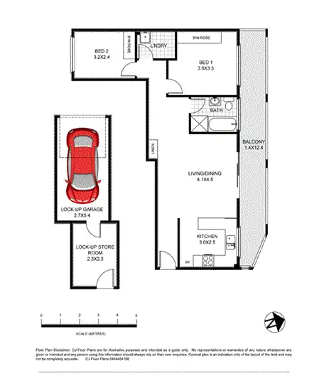 Floorplan of Homely unit listing, 14/4-8 Lismore Avenue, Dee Why NSW 2099