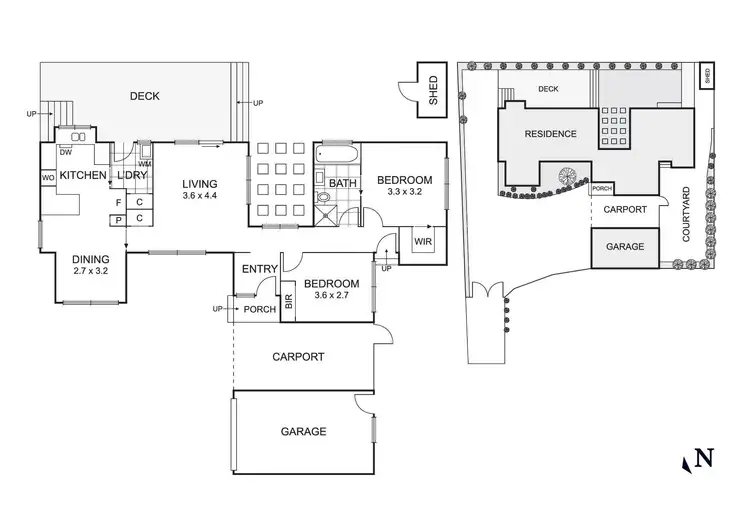 Floorplan of Homely unit listing, 2/58 Melissa Street, Donvale VIC 3111