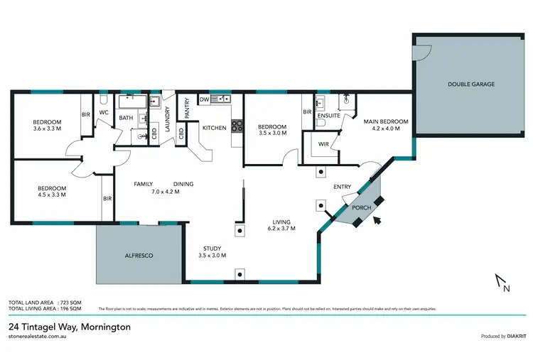 Floorplan of Homely house listing, 24 Tintagel Way, Mornington VIC 3931