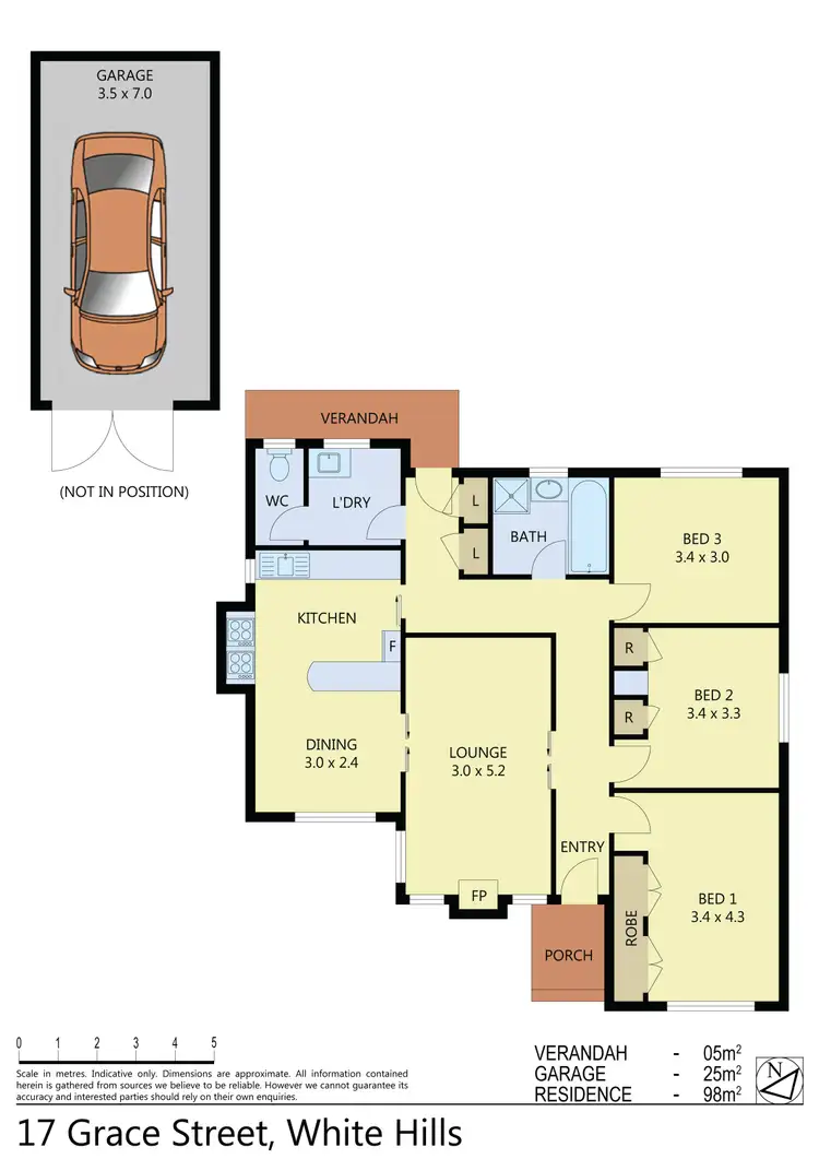 Floorplan of Homely house listing, 17 Grace Street, White Hills VIC 3550