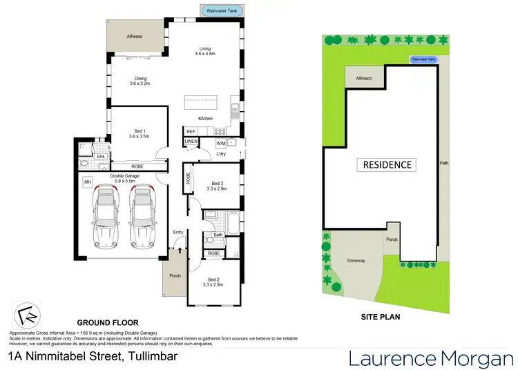 Floorplan of Homely semi-detached listing, 1A Nimmitabel Street, Tullimbar NSW 2527