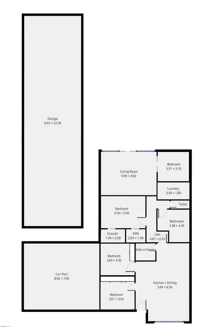 Floorplan of Homely house listing, 72 Eyre Street, Echuca VIC 3564
