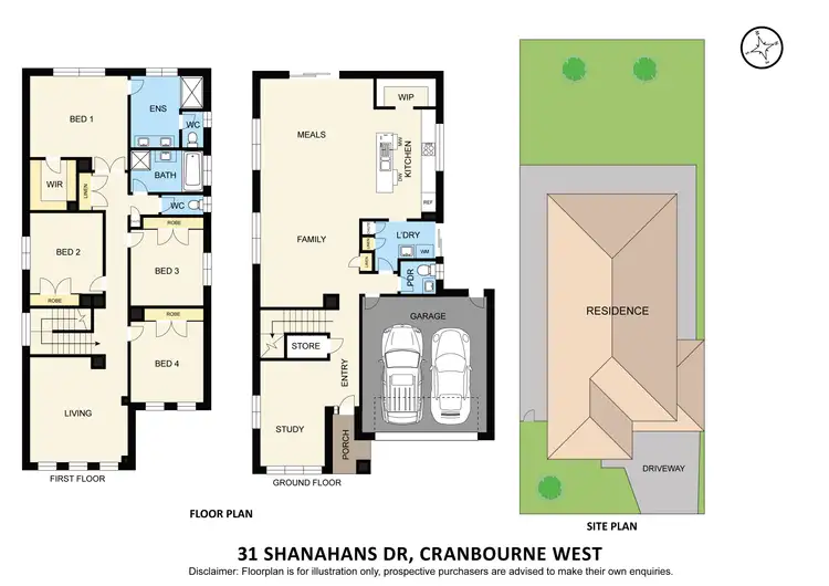 Floorplan of Homely house listing, 31 Shanahans Drive, Cranbourne North VIC 3977