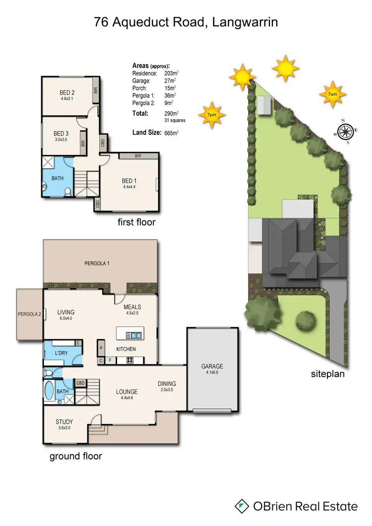Floorplan of Homely house listing, 76 Aqueduct Road, Langwarrin VIC 3910