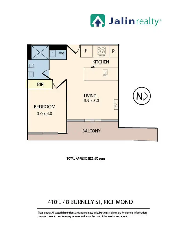Floorplan of Homely apartment listing, 410E/8 Burnley Street, Richmond VIC 3121